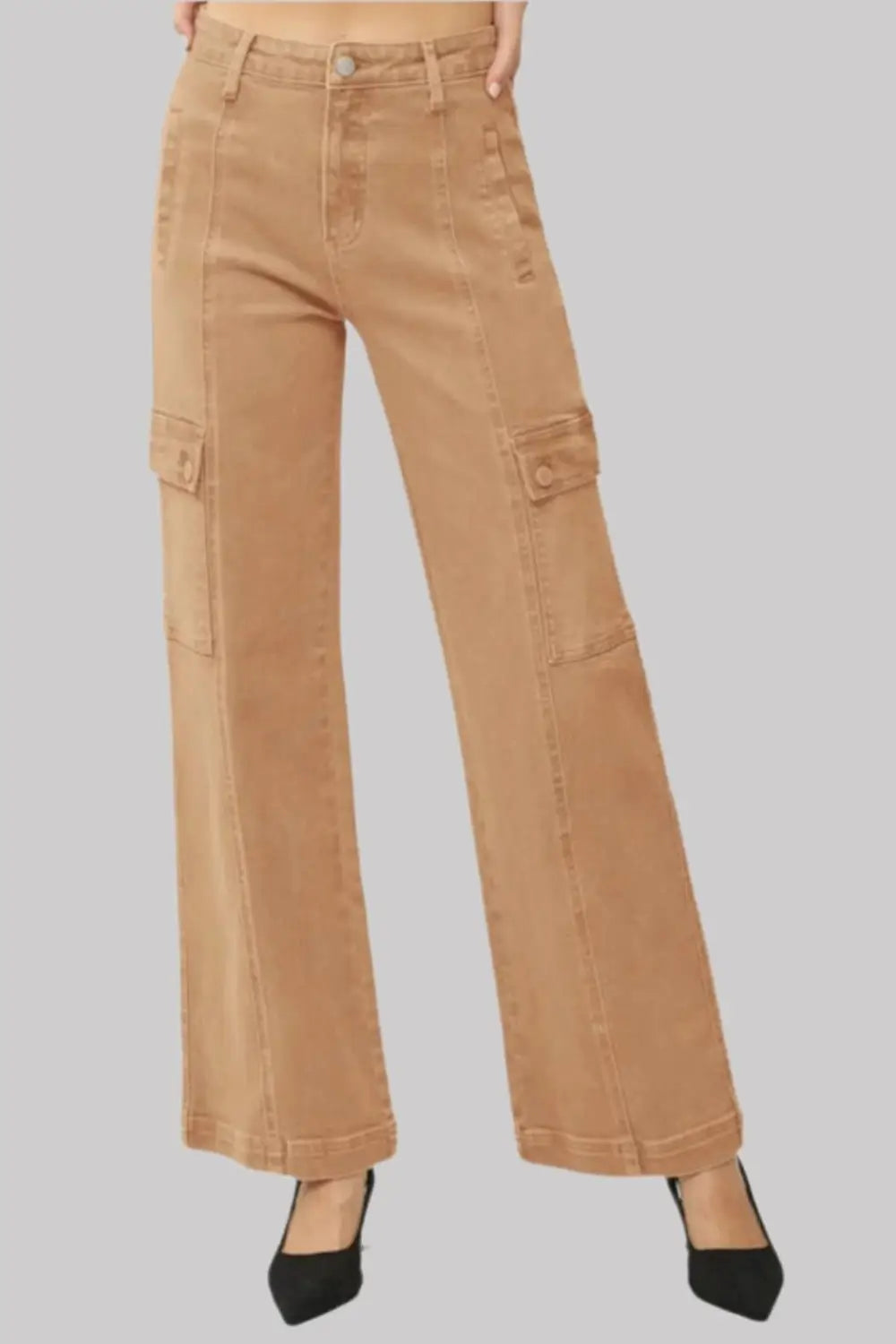 Cocoa Color Cargo Jeans - Cargo Jeans