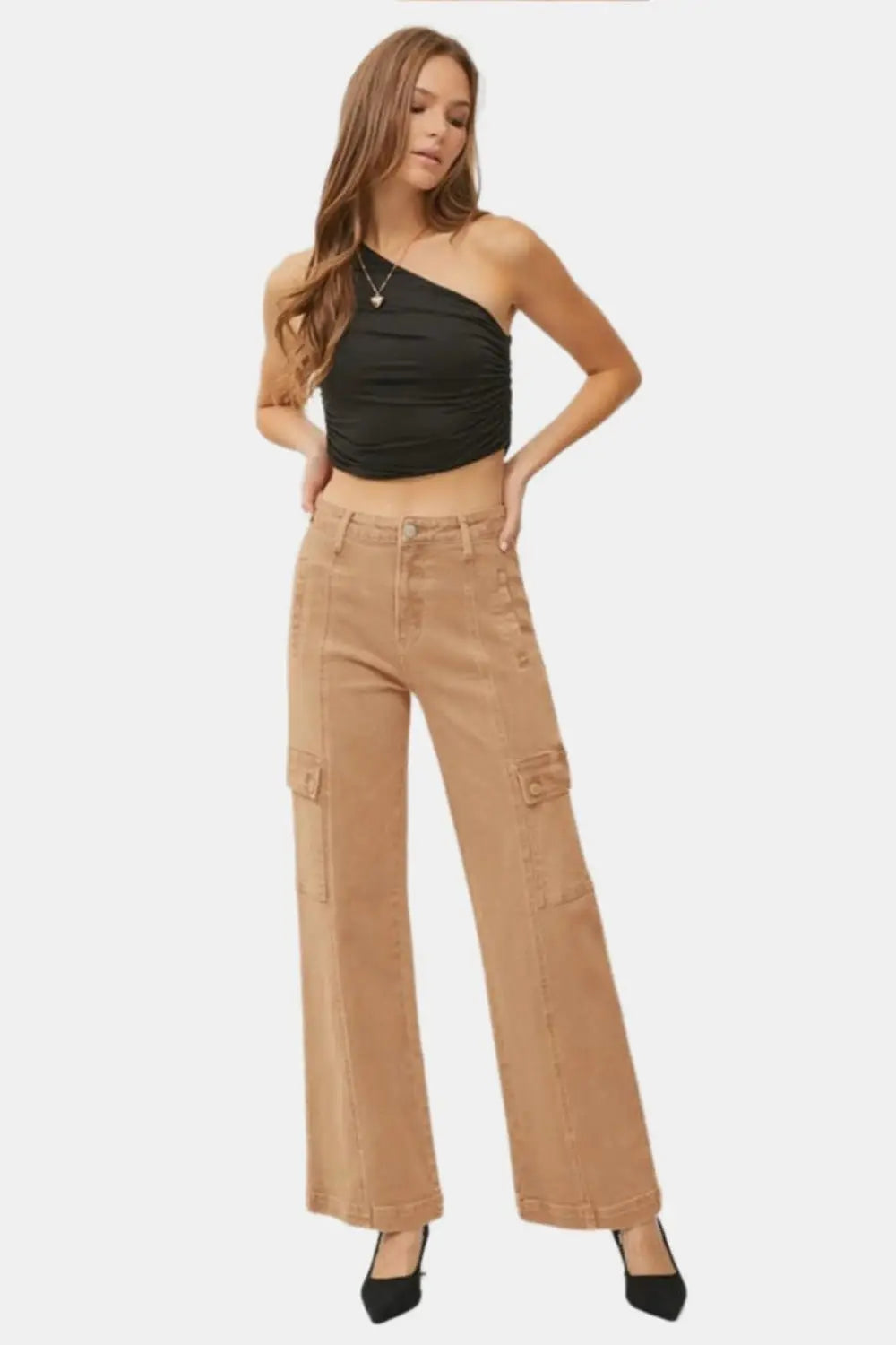 Cocoa Color Cargo Jeans - Cargo Jeans