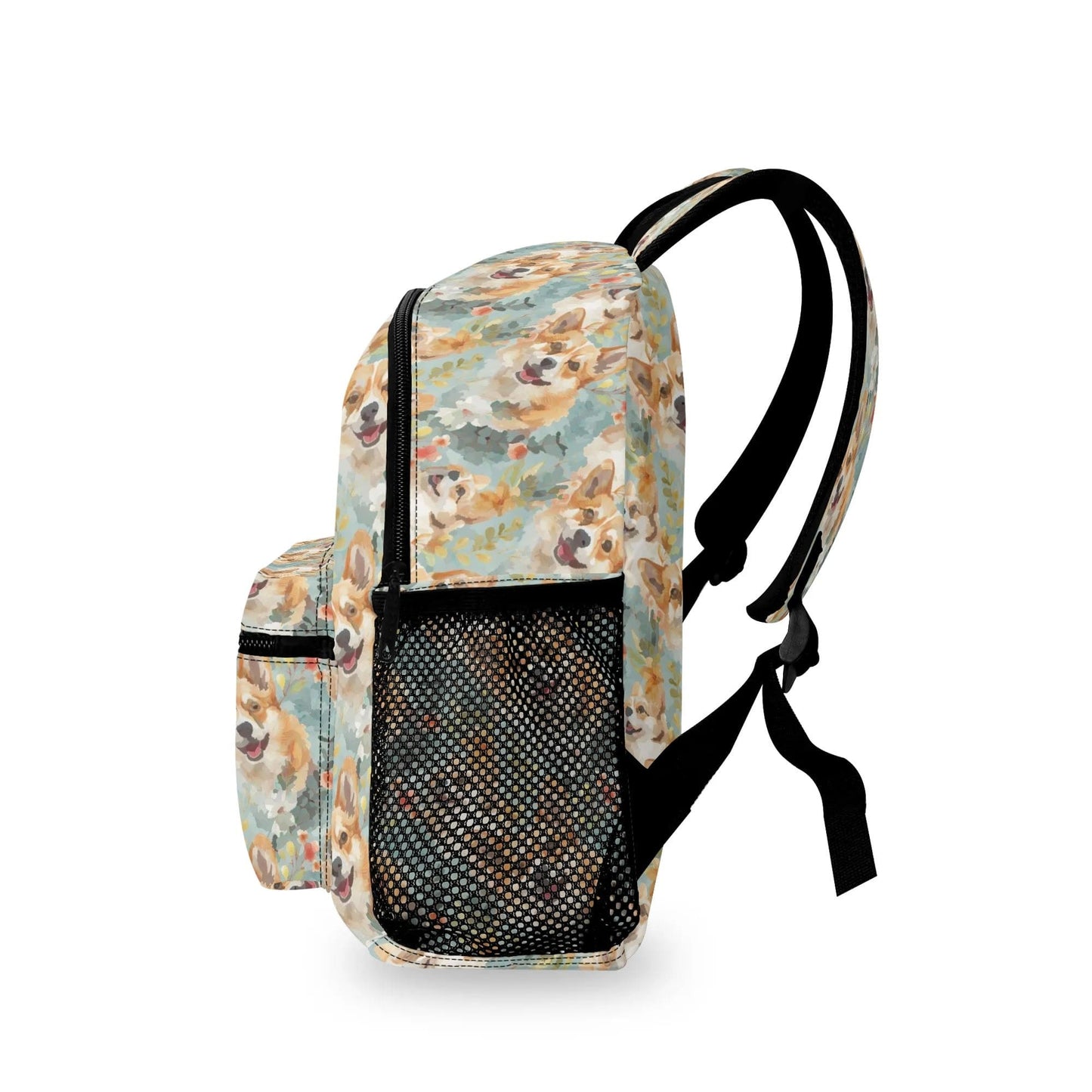 Fall Squirrels 11Backpack Naturecore Daypack Twill Polyester Back Pack Purse Shoulder Bag with Mesh Pockets and Front