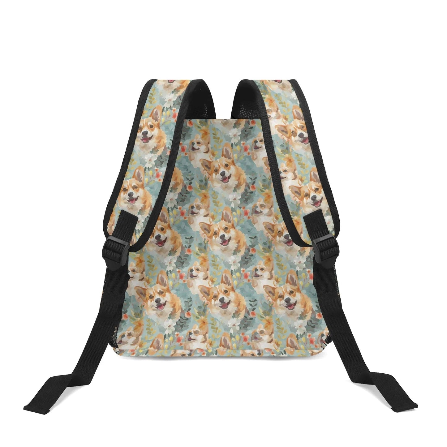 Fall Squirrels 11Backpack Naturecore Daypack Twill Polyester Back Pack Purse Shoulder Bag with Mesh Pockets and Front