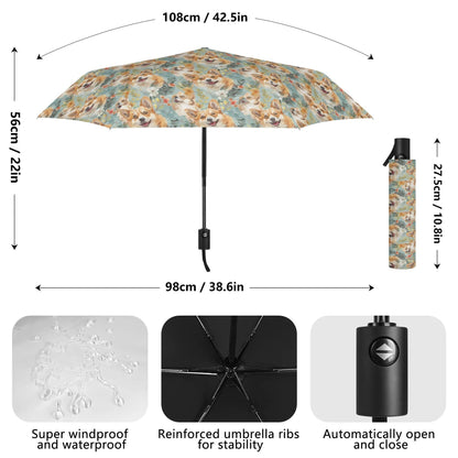 Fully Auto Open & Close Umbrella Printing Outside