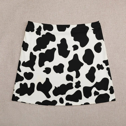 Cow Print Mini Skirt