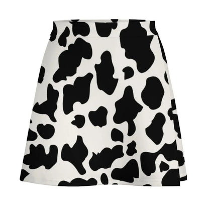 Cow Print Mini Skirt