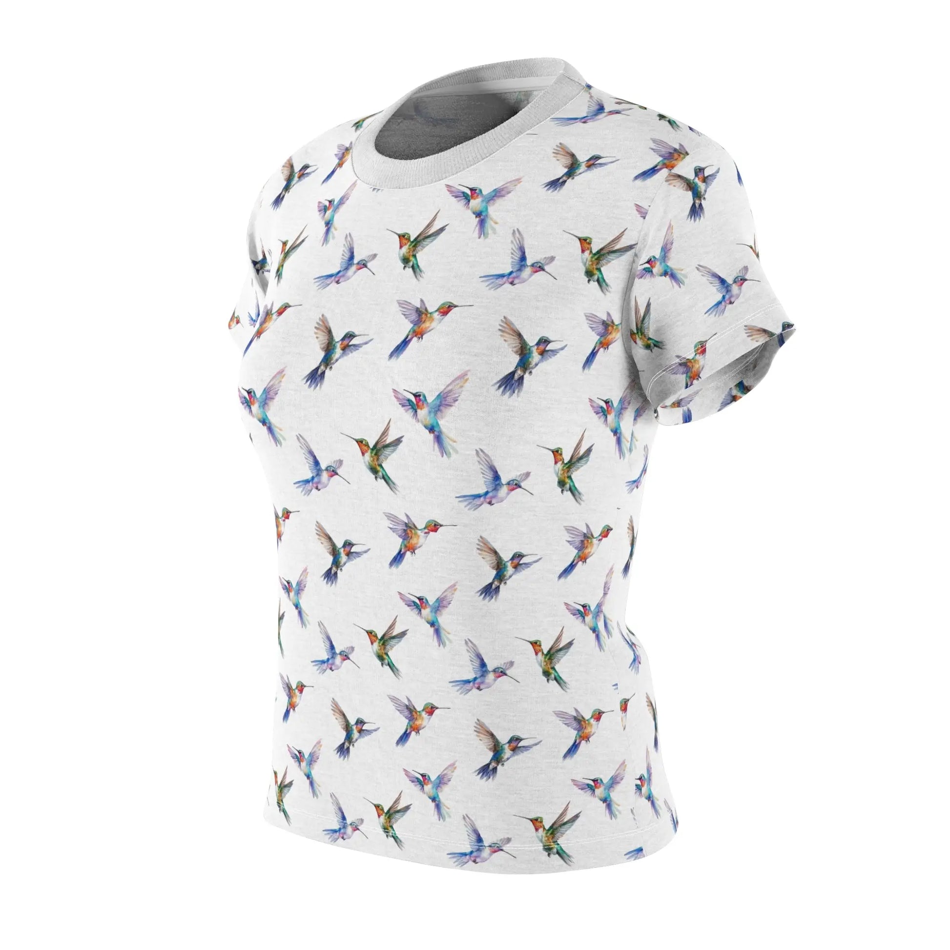Hummingbird Print Colorful Bird Pattern Shirt - Eclectage