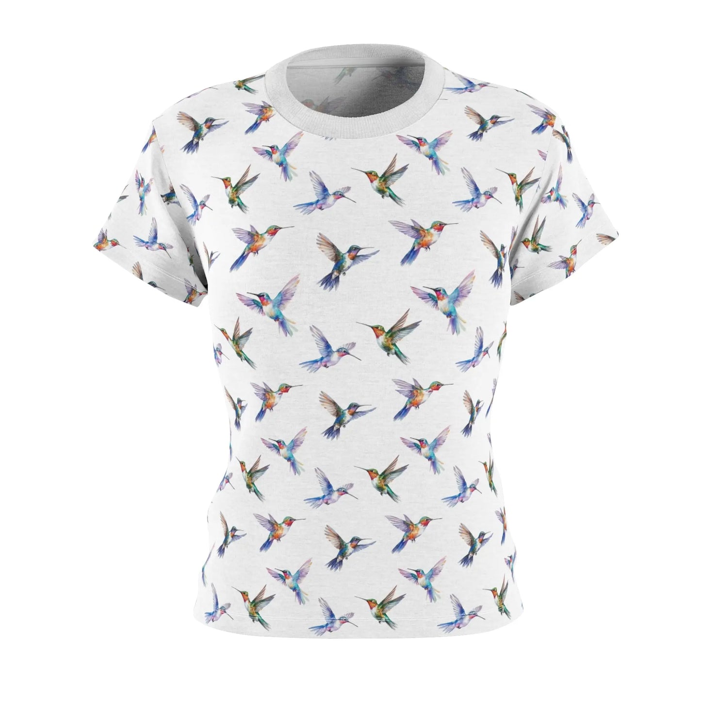 Hummingbird Print Colorful Bird Pattern Shirt - Eclectage