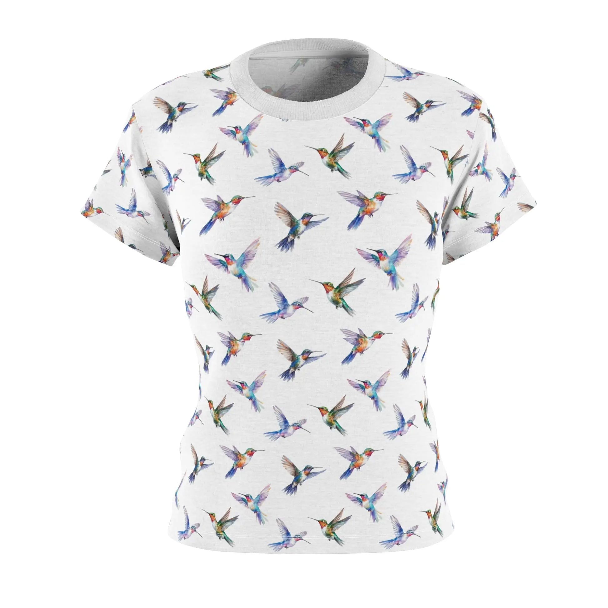 Hummingbird Print Colorful Bird Pattern Shirt - Eclectage