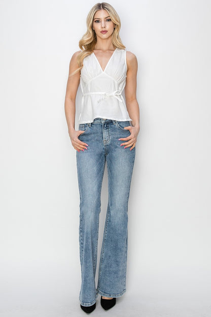 Mid Rise Bootcut Jeans - Eclectage