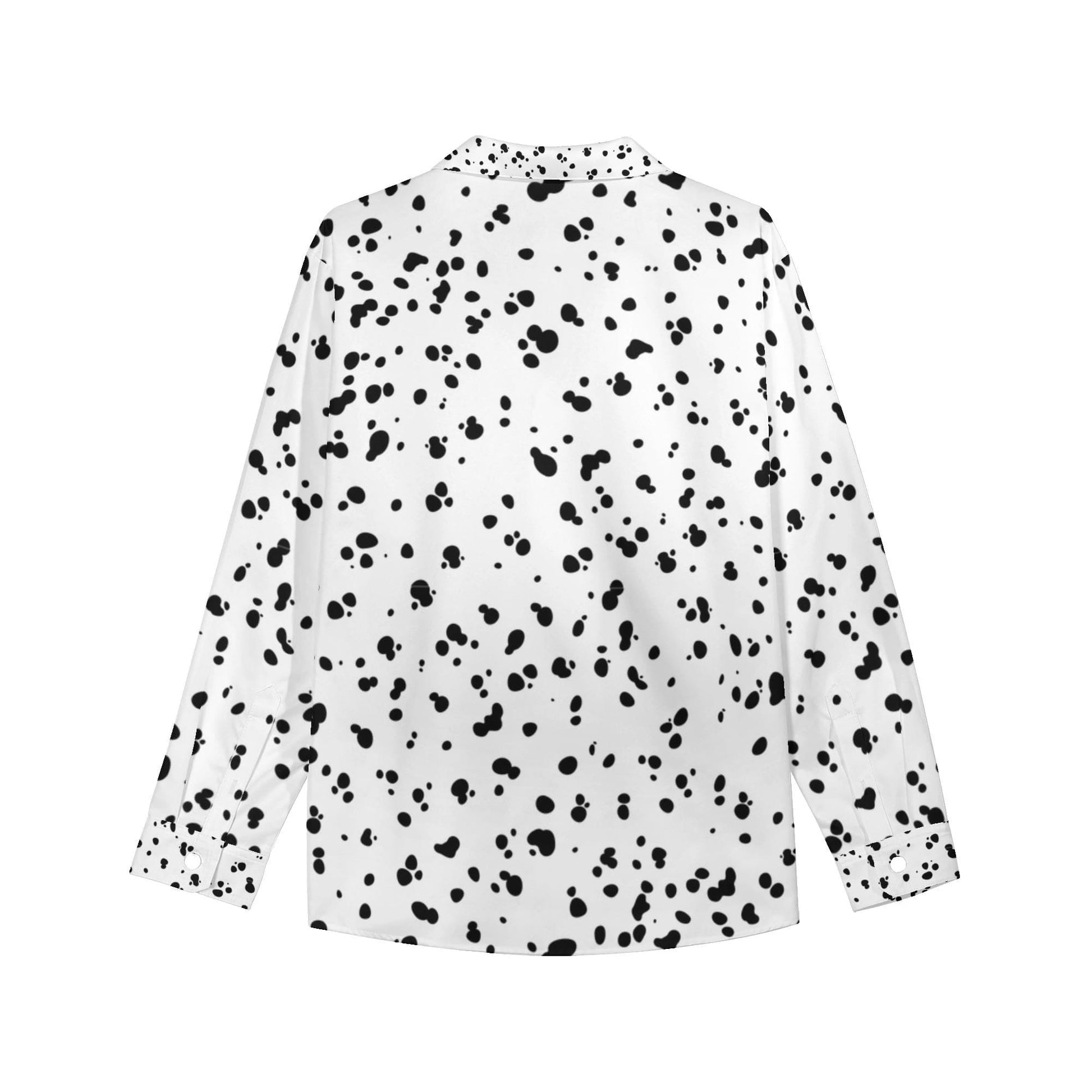 Dalmatian Print Blouse White and Black - S to 3X