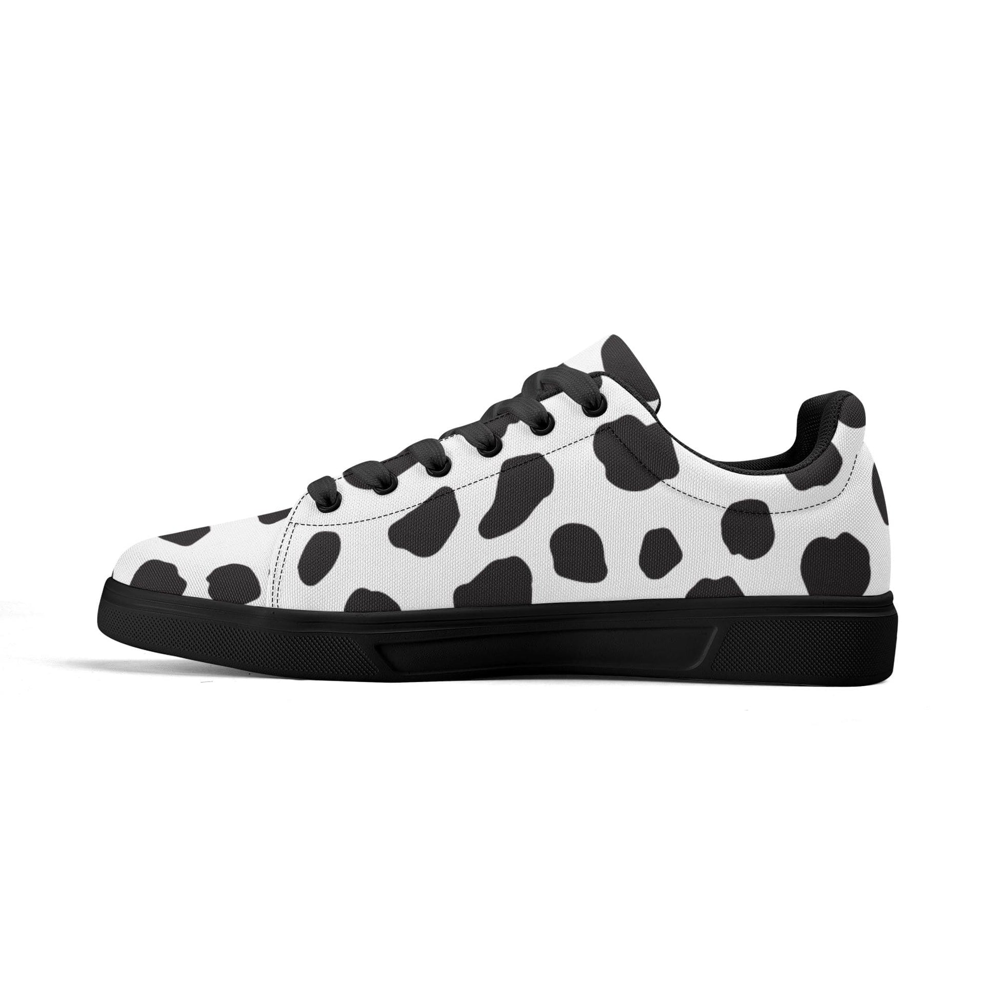 Dalmatian Print Canvas Low Top Shoes