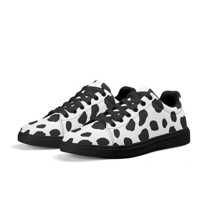 Dalmatian Print Canvas Low Top Shoes