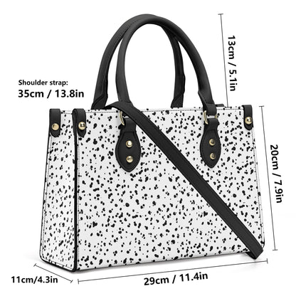 Dalmatian Print Faux Leather Handbag