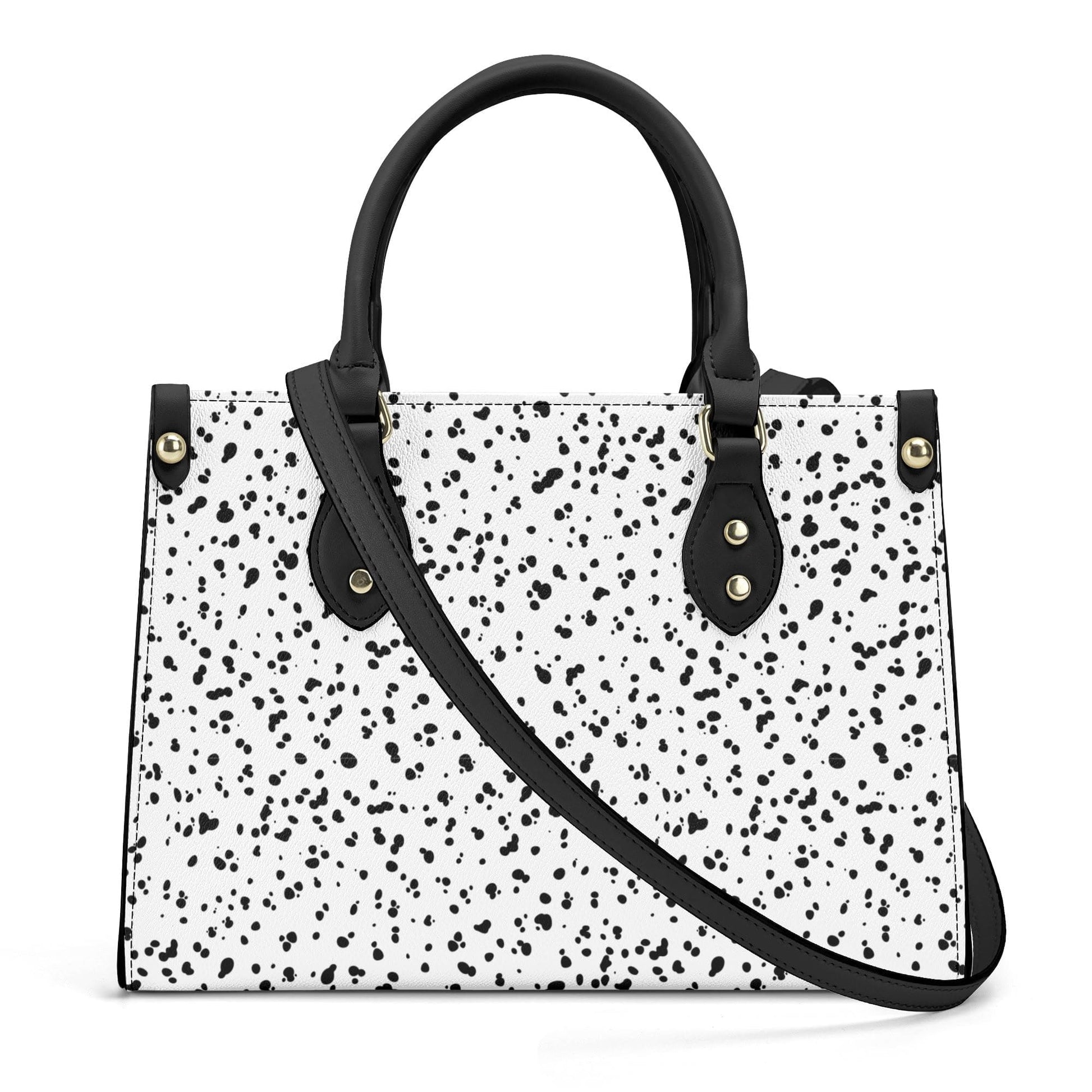 Dalmatian Print Faux Leather Handbag