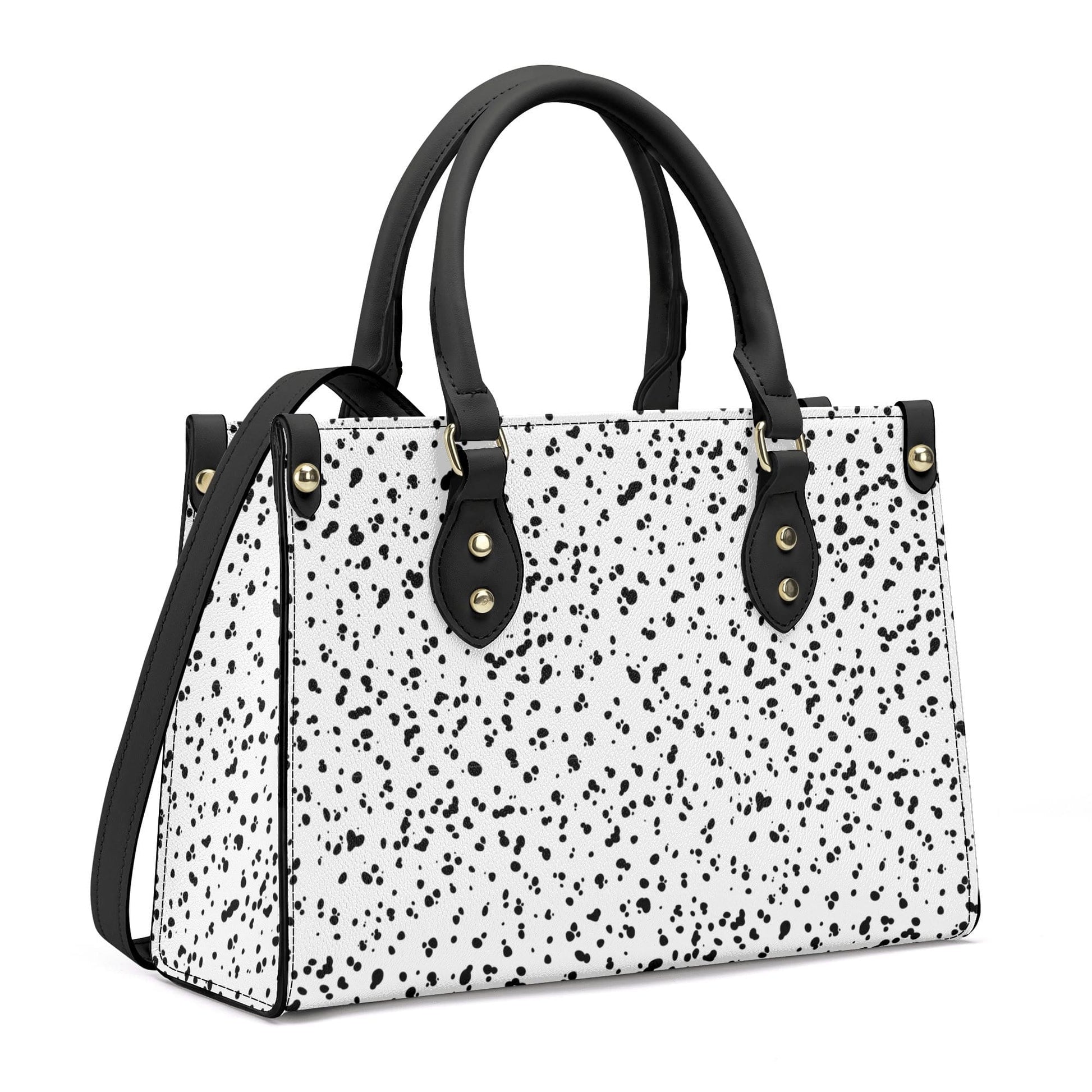 Dalmatian Print Faux Leather Handbag