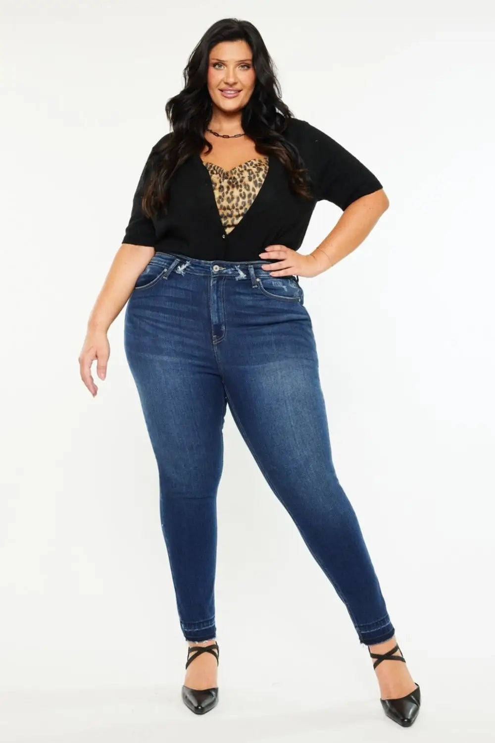 Kancan Full Size High Rise Ankle Skinny Jeans - Eclectage