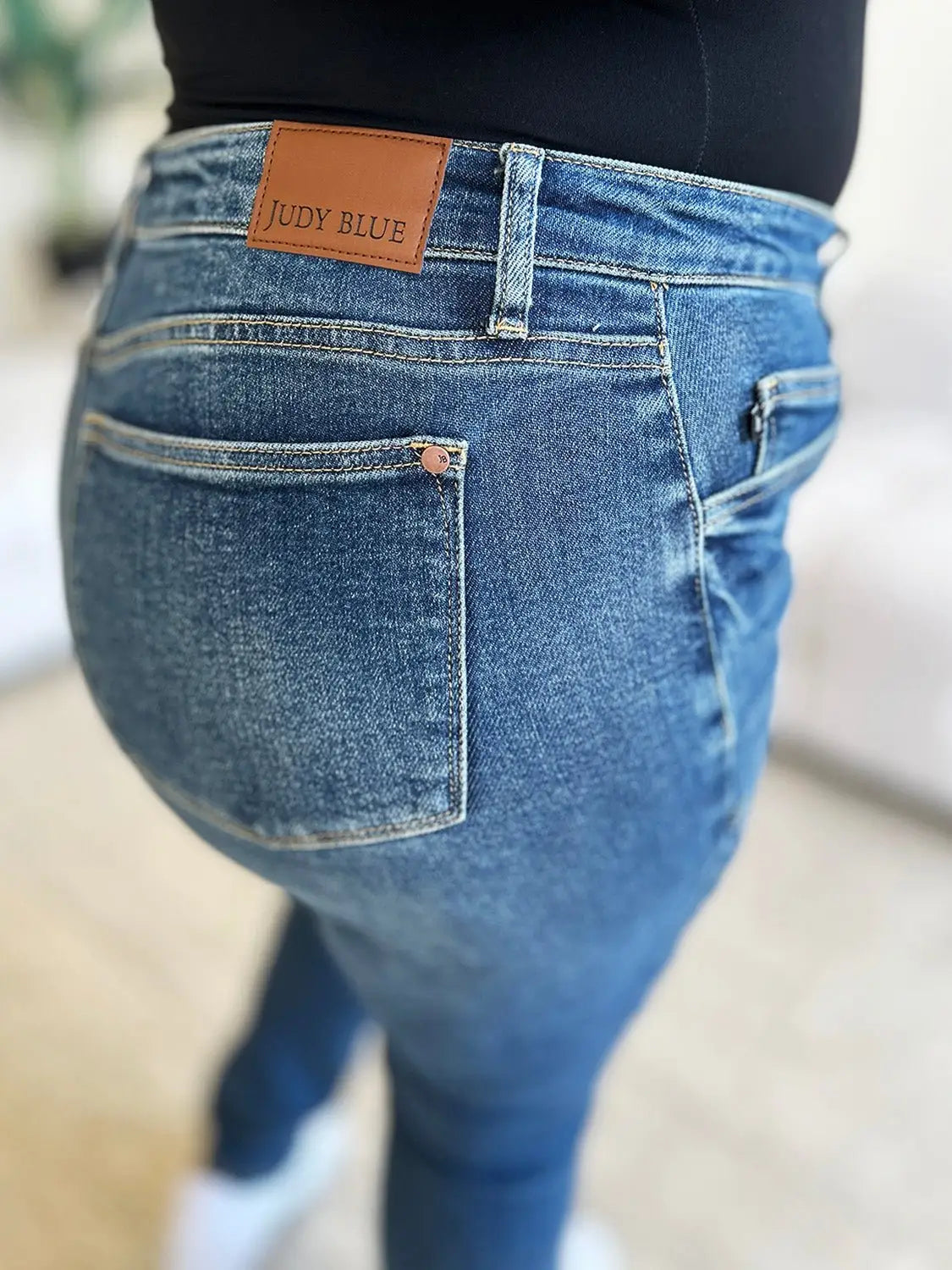 Dark Blue High Waist Skinny Jeans - Skinny Jeans