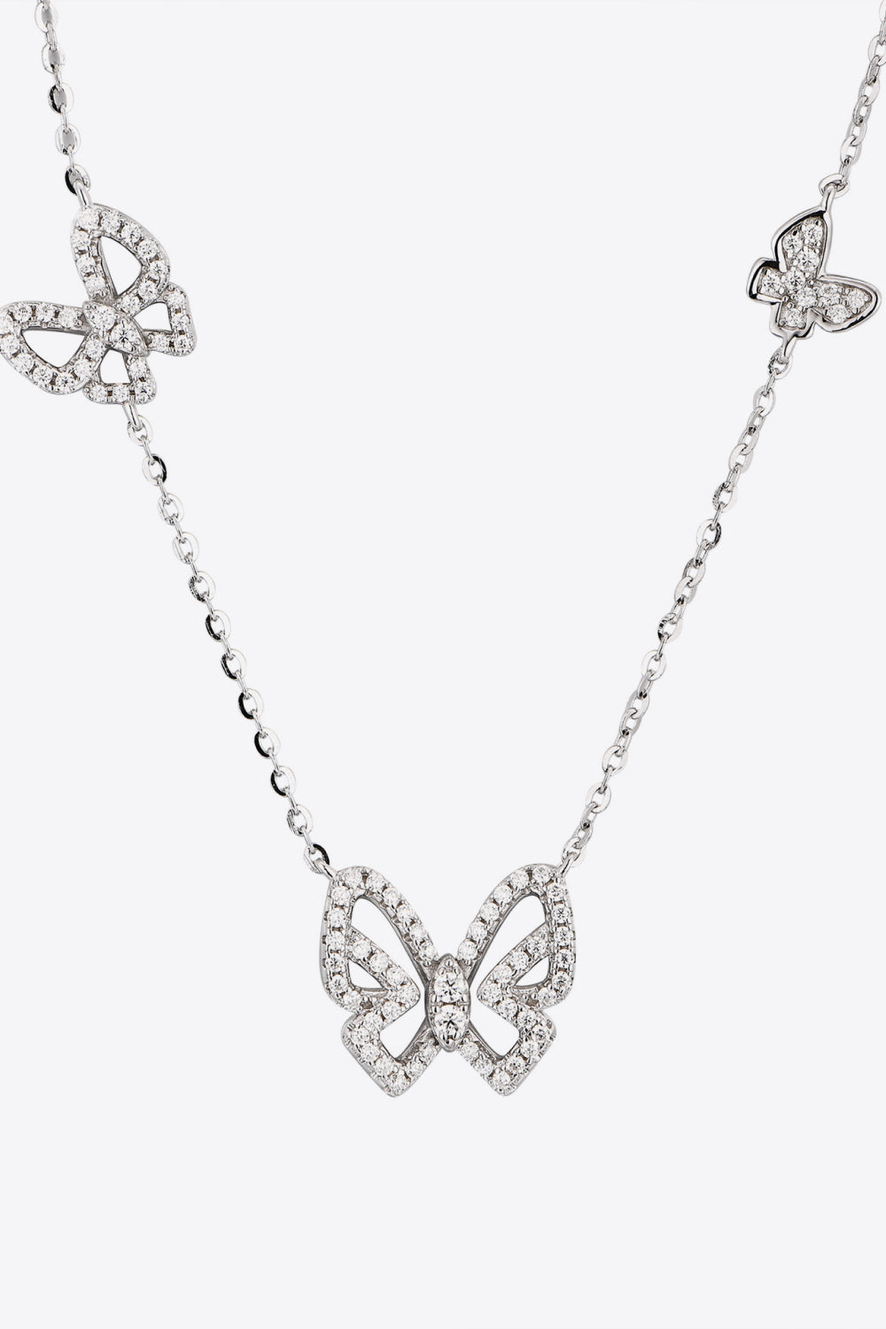 Moissanite Butterfly Necklace - Eclectage