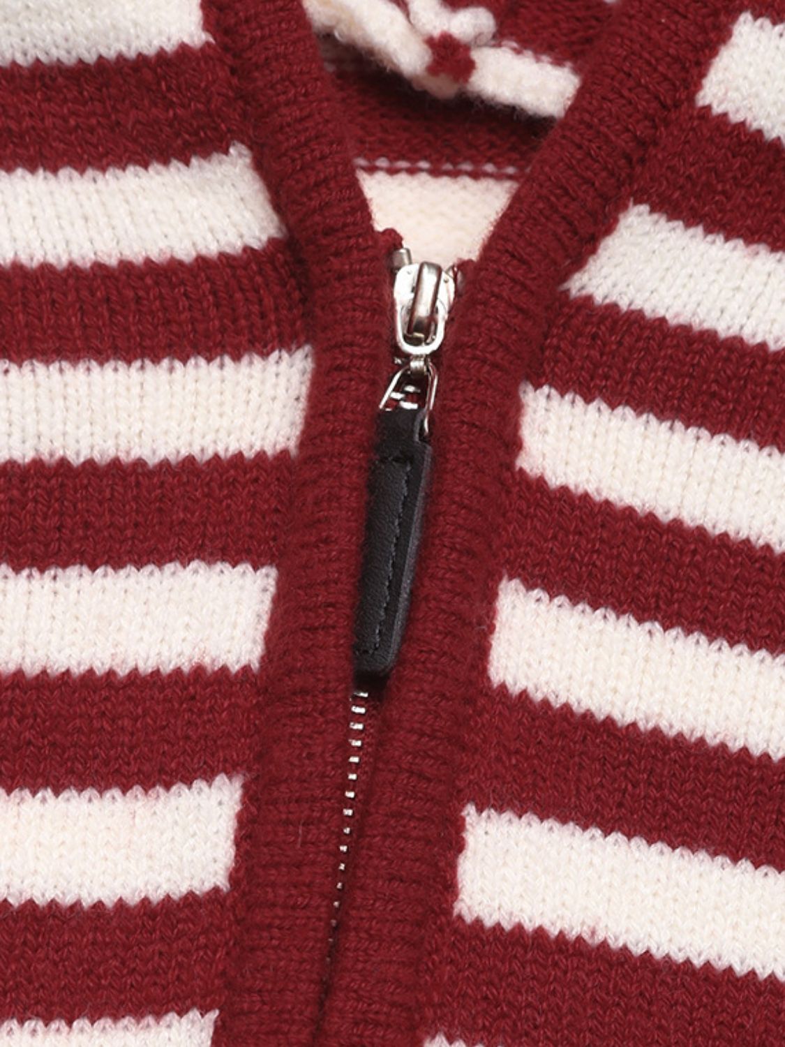 Perfee Striped Long Sleeve Hooded Sweater - Eclectage