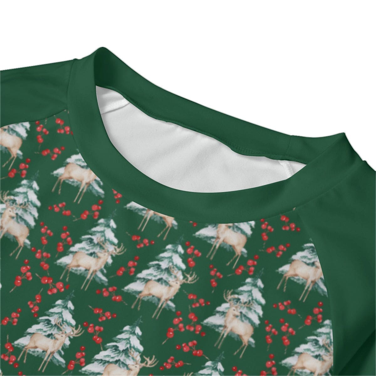 Deer Print Winter Theme Long Pajamas