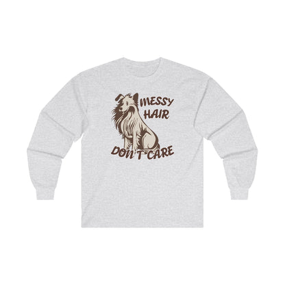 Dog Messy Hair Long Sleeve Tee