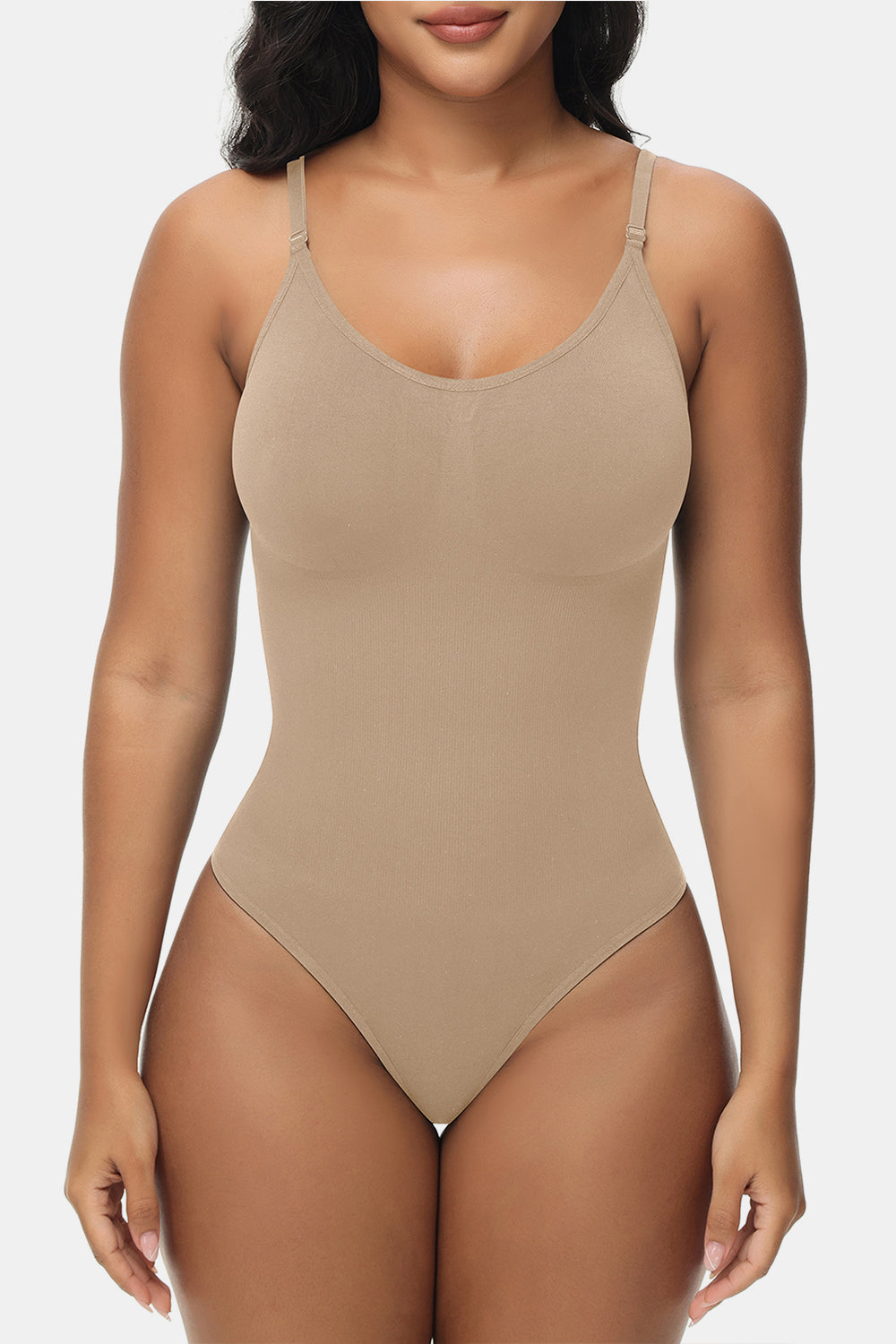 Spaghetti Strap Tummy Control Bodysuit - Eclectage