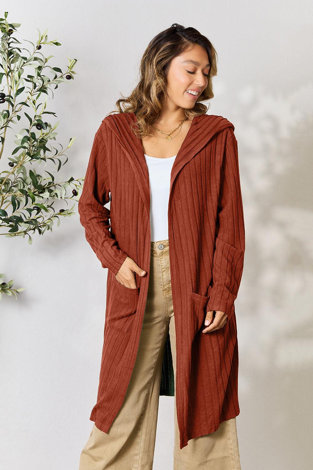 Hooded Long Cardigan - Eclectage