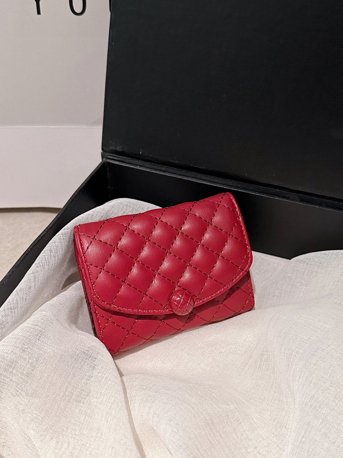 Faux Leather Mini Solid Color Wallet - Eclectage