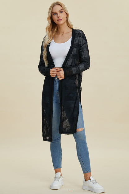 Open Front Longline Cardigan - Eclectage