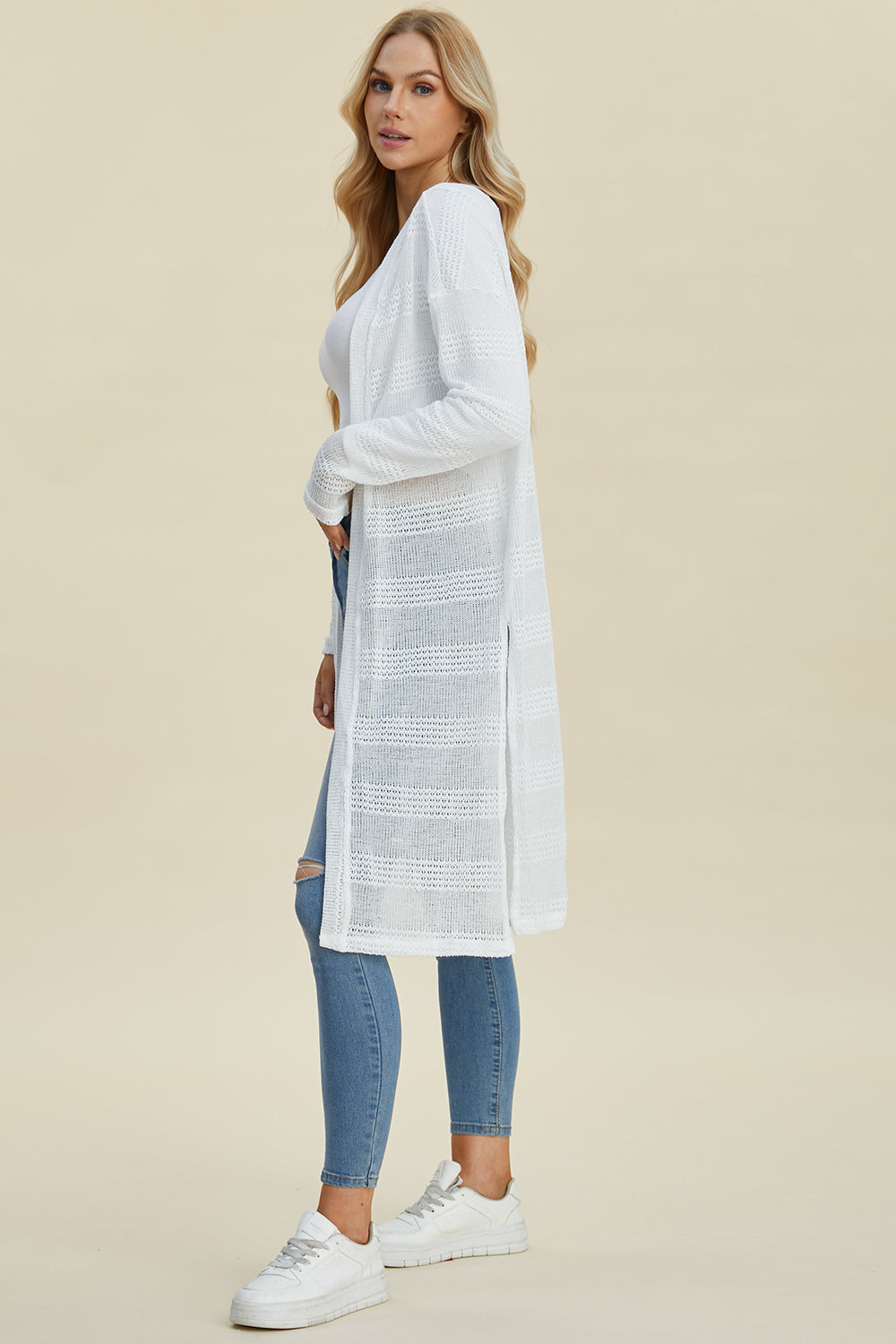 Open Front Longline Cardigan - Eclectage