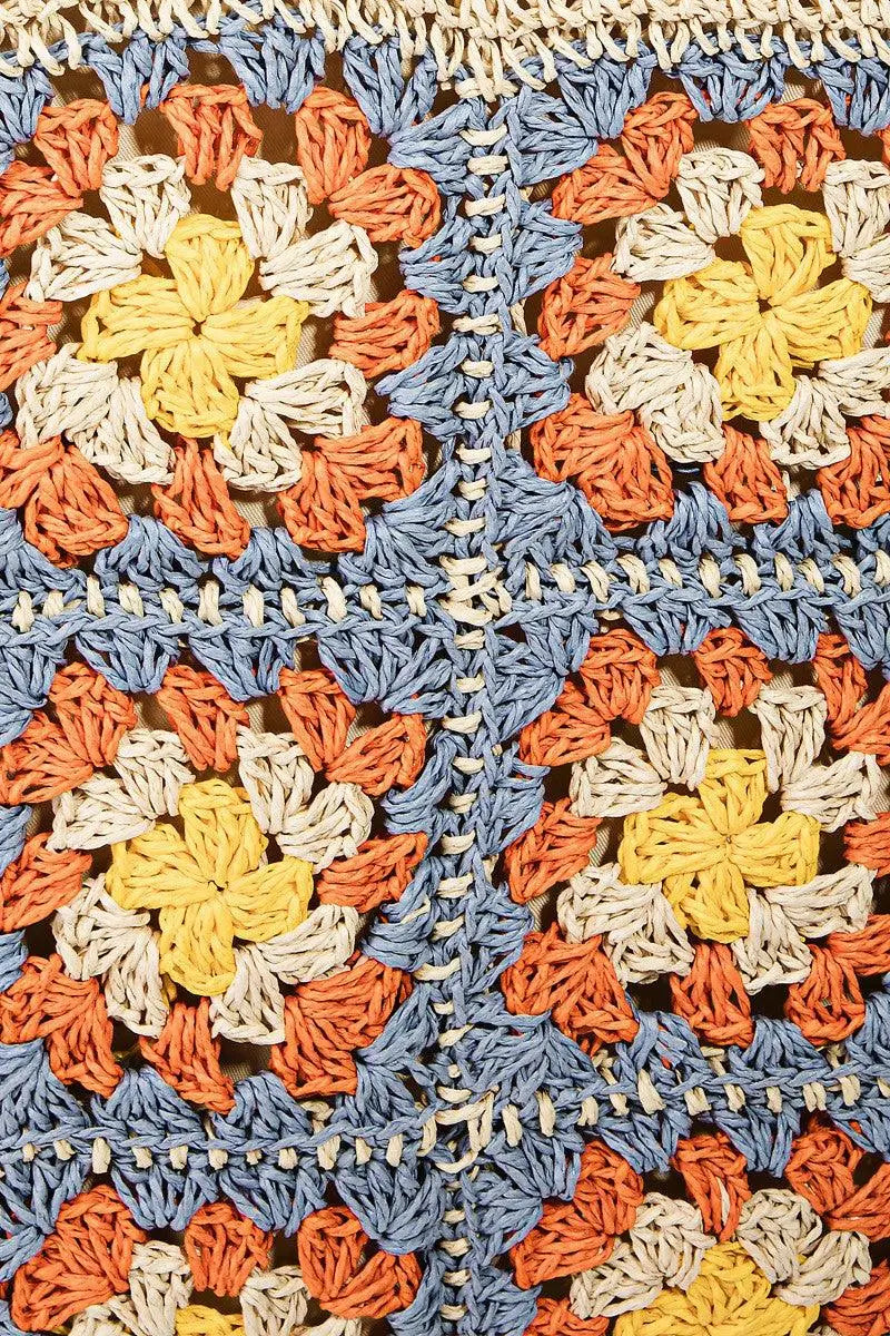 Flower Braided Tote Bag - Tote Bags