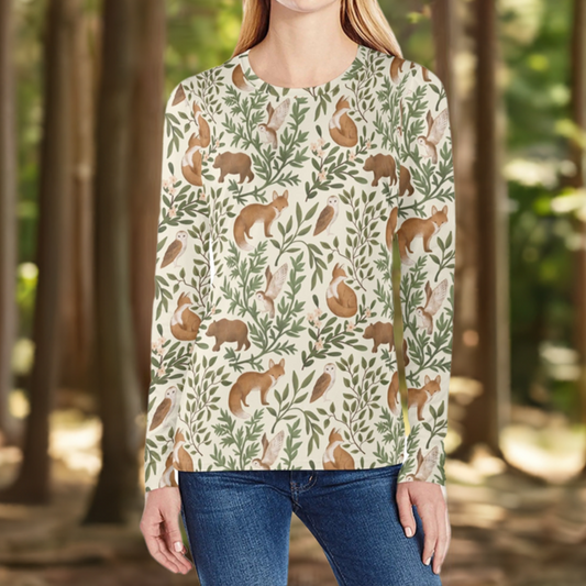 Forest Animals Long Sleeve T Shirt