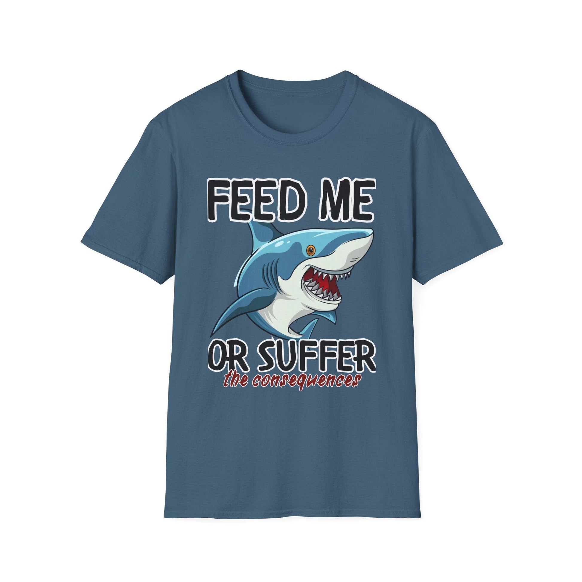 Funny Shark Feed Me or Suffer T-Shirt