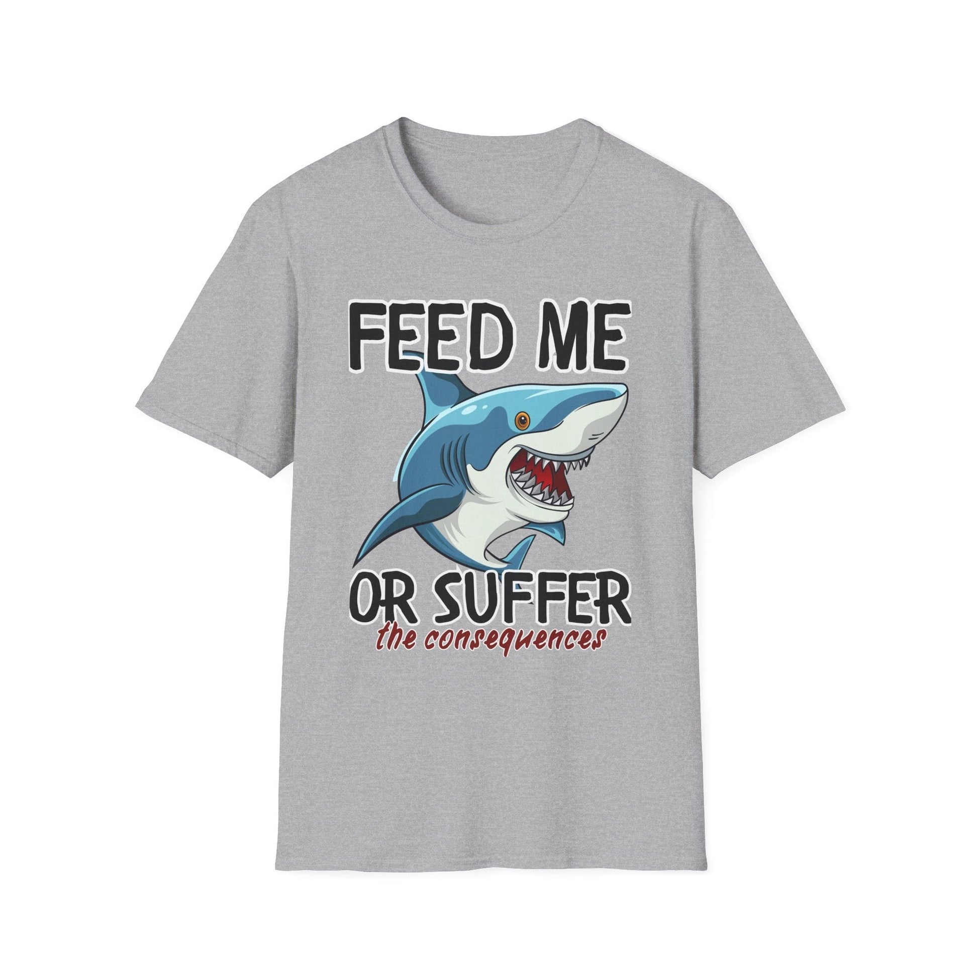 Funny Shark Feed Me or Suffer T-Shirt