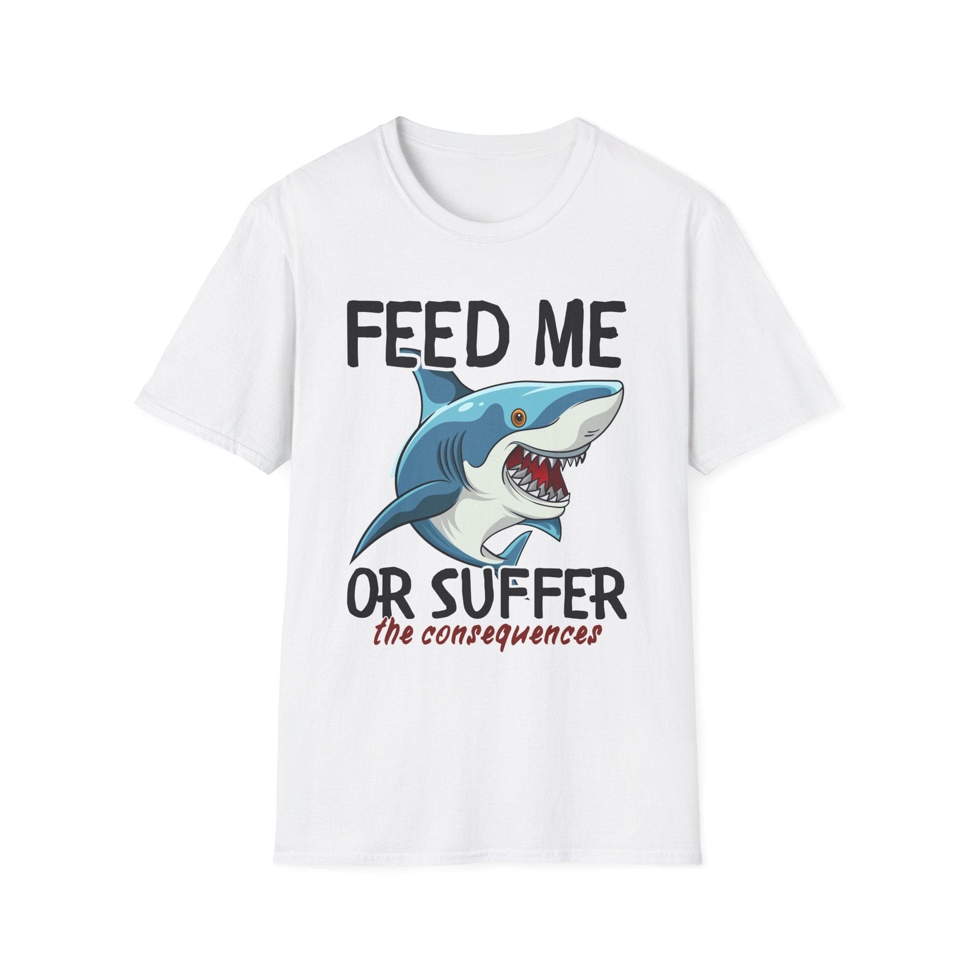 Funny Shark Feed Me or Suffer T-Shirt