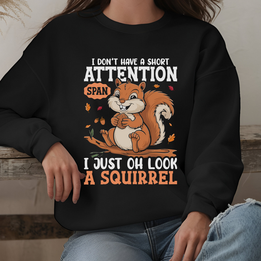 Funny Squirrel Unisex Crewneck Sweatshirt