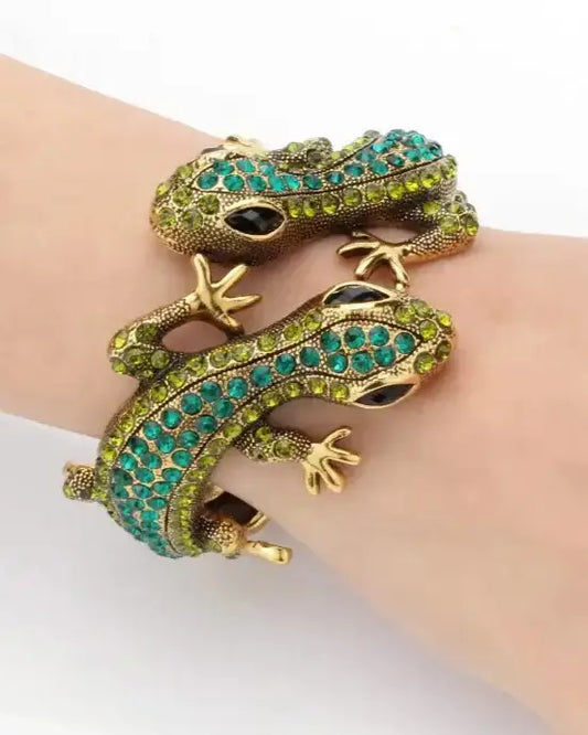 Gecko Crystal Bangle Bracelet Bracelets