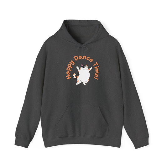 Cat Happy Dance Time Unisex Heavy Blend™ Hooded Sweatshirt