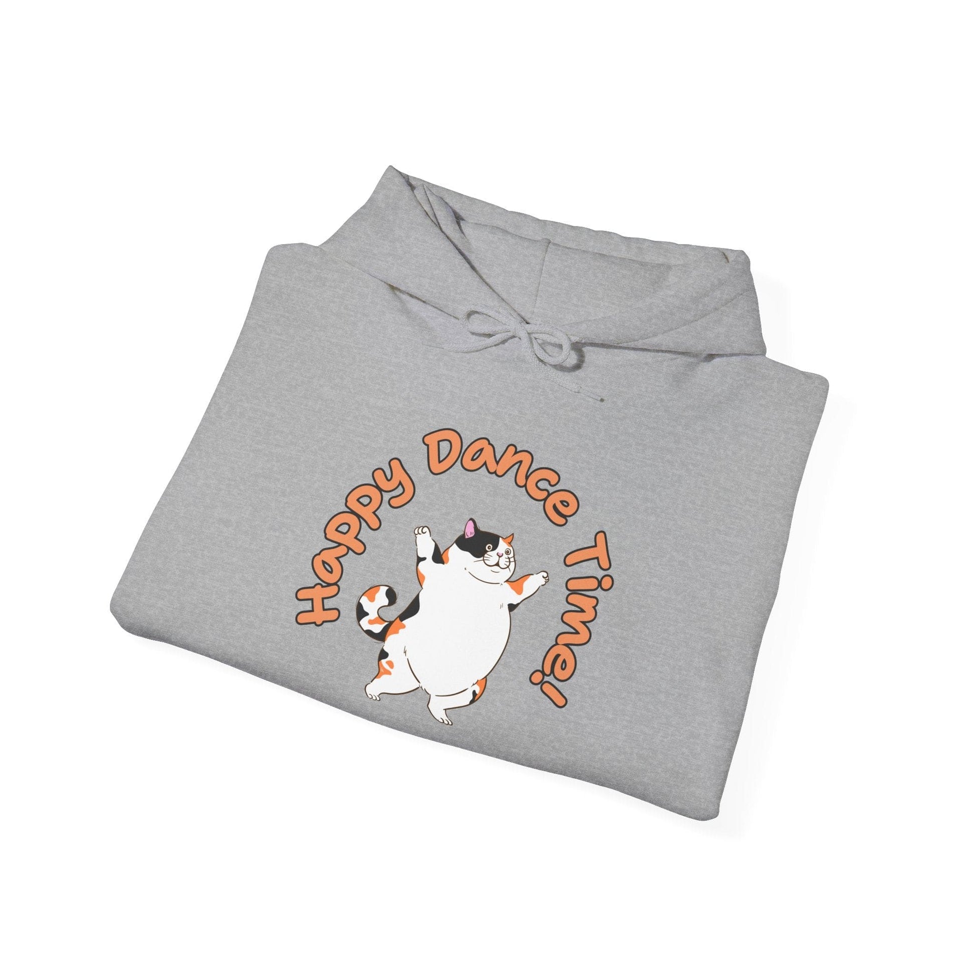 Cat Happy Dance Time Unisex Heavy Blend™ Hooded Sweatshirt