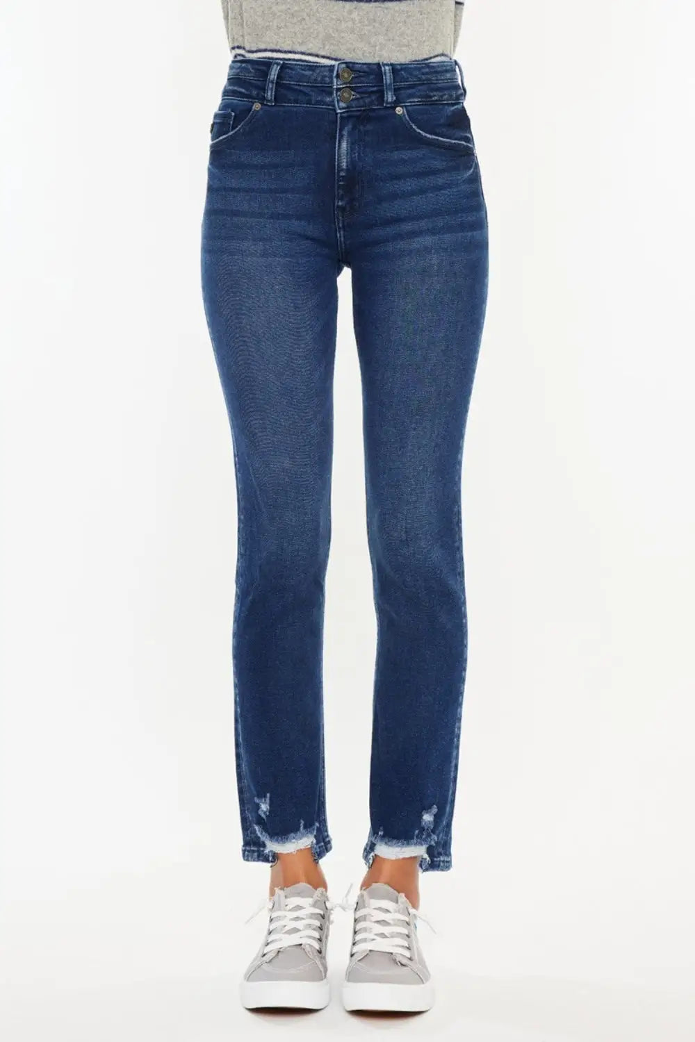 Kancan High Rise Slim Straight Jeans - Eclectage