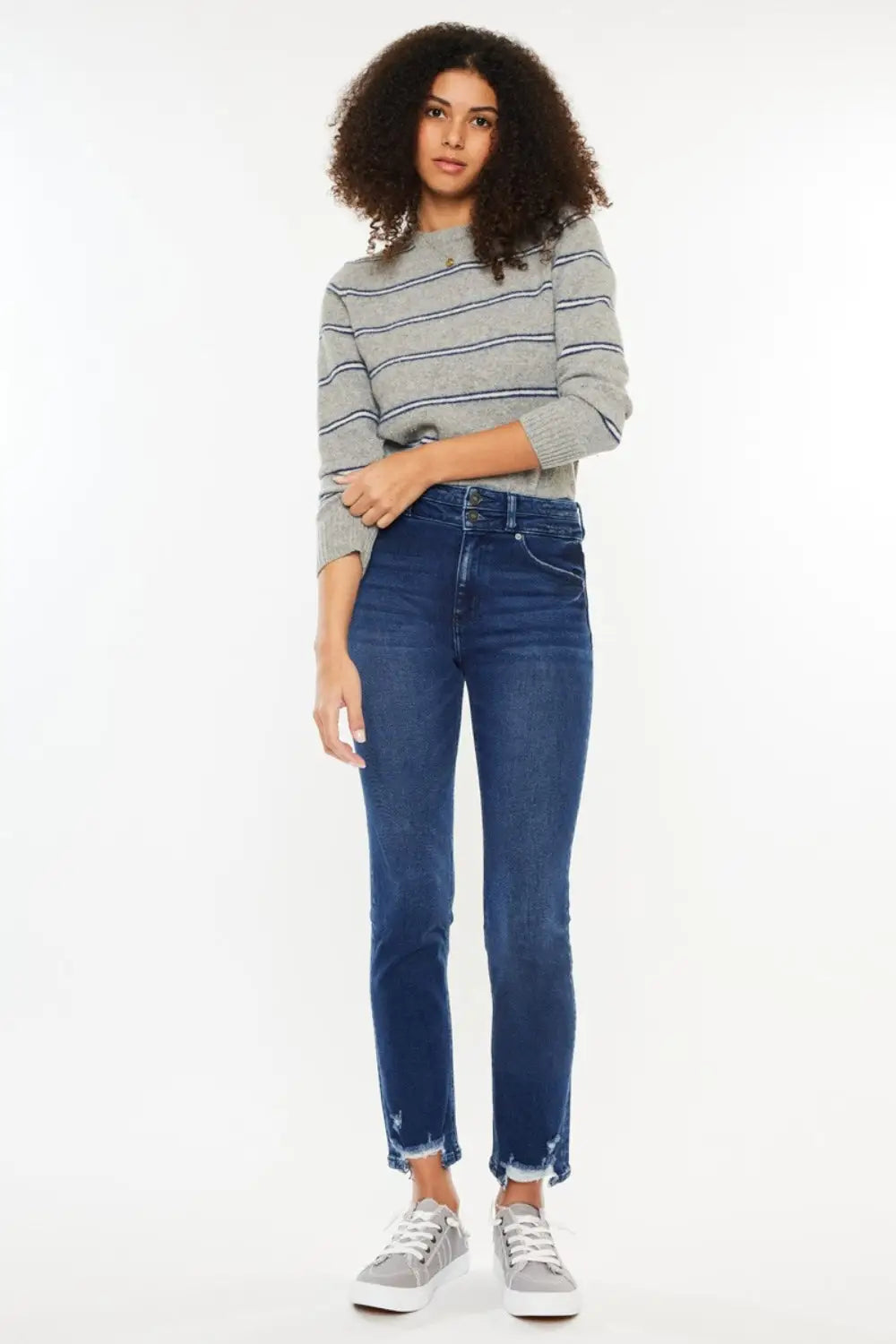 Kancan High Rise Slim Straight Jeans - Eclectage