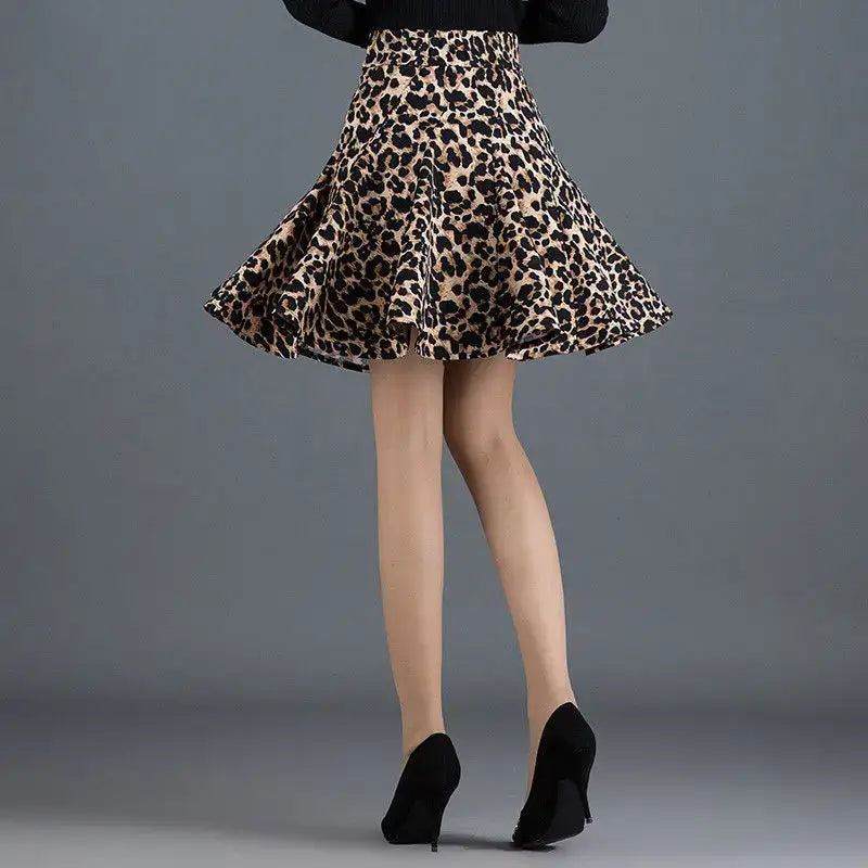 High Waist Leopard or Zebra Mini Skirt