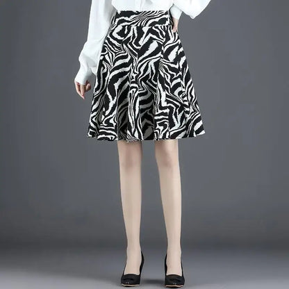 High Waist Leopard or Zebra Mini Skirt