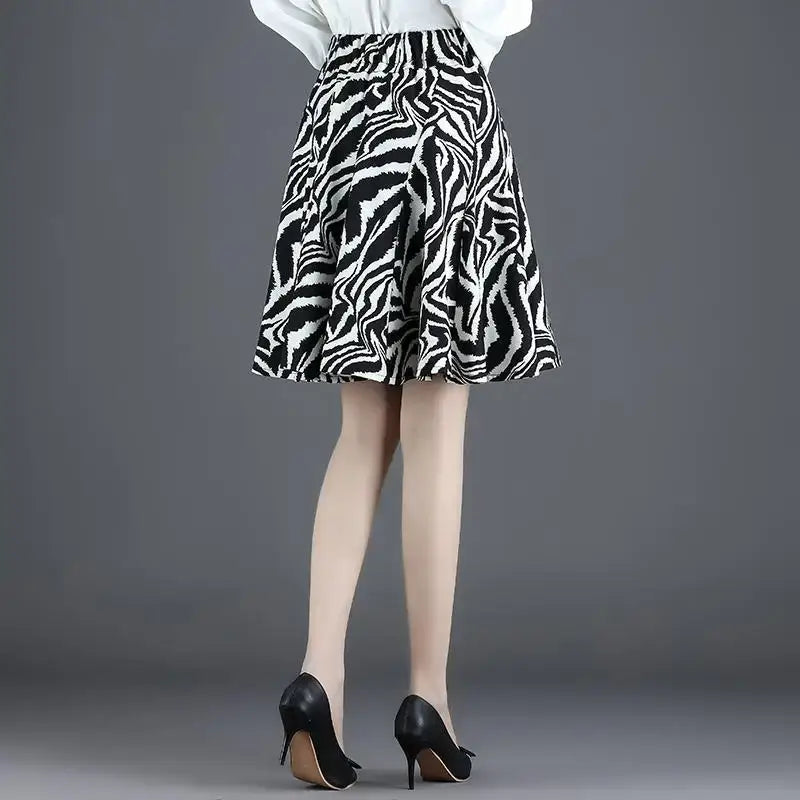 High Waist Leopard or Zebra Mini Skirt