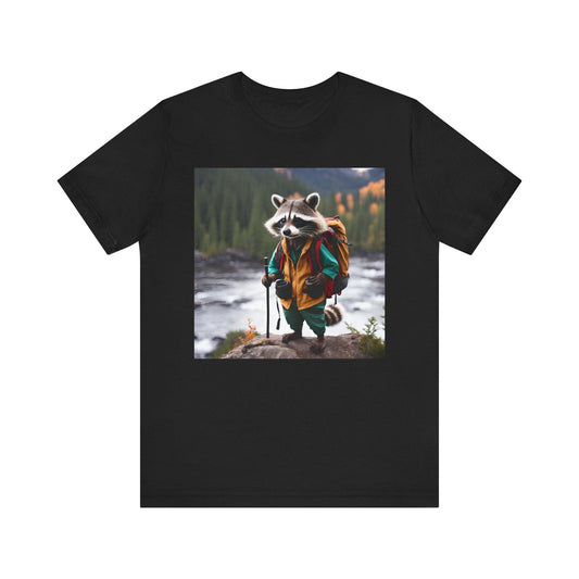 Hiking Raccoon Short Sleeve Tee Many Colors