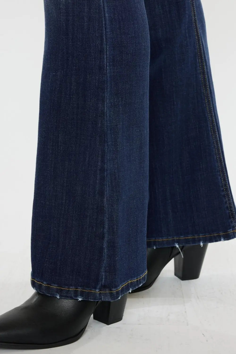 Kancan Full Size Mid Rise Slim Flare Jeans - Flare Jeans