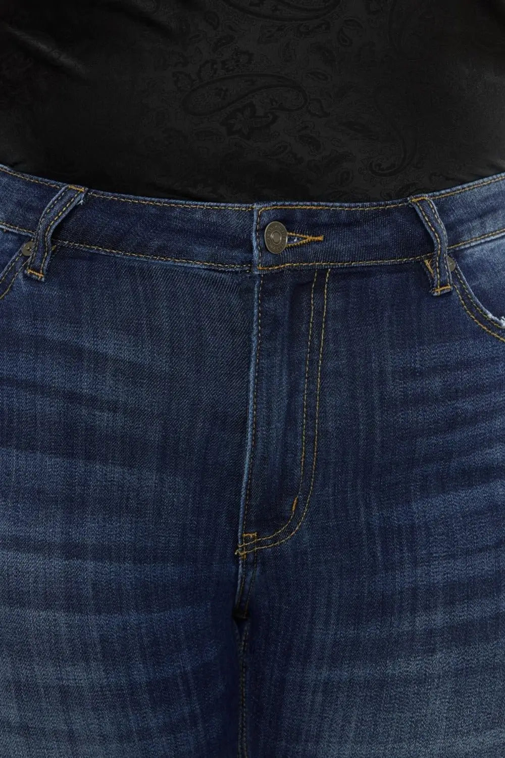 Kancan Full Size Mid Rise Slim Flare Jeans - Flare Jeans