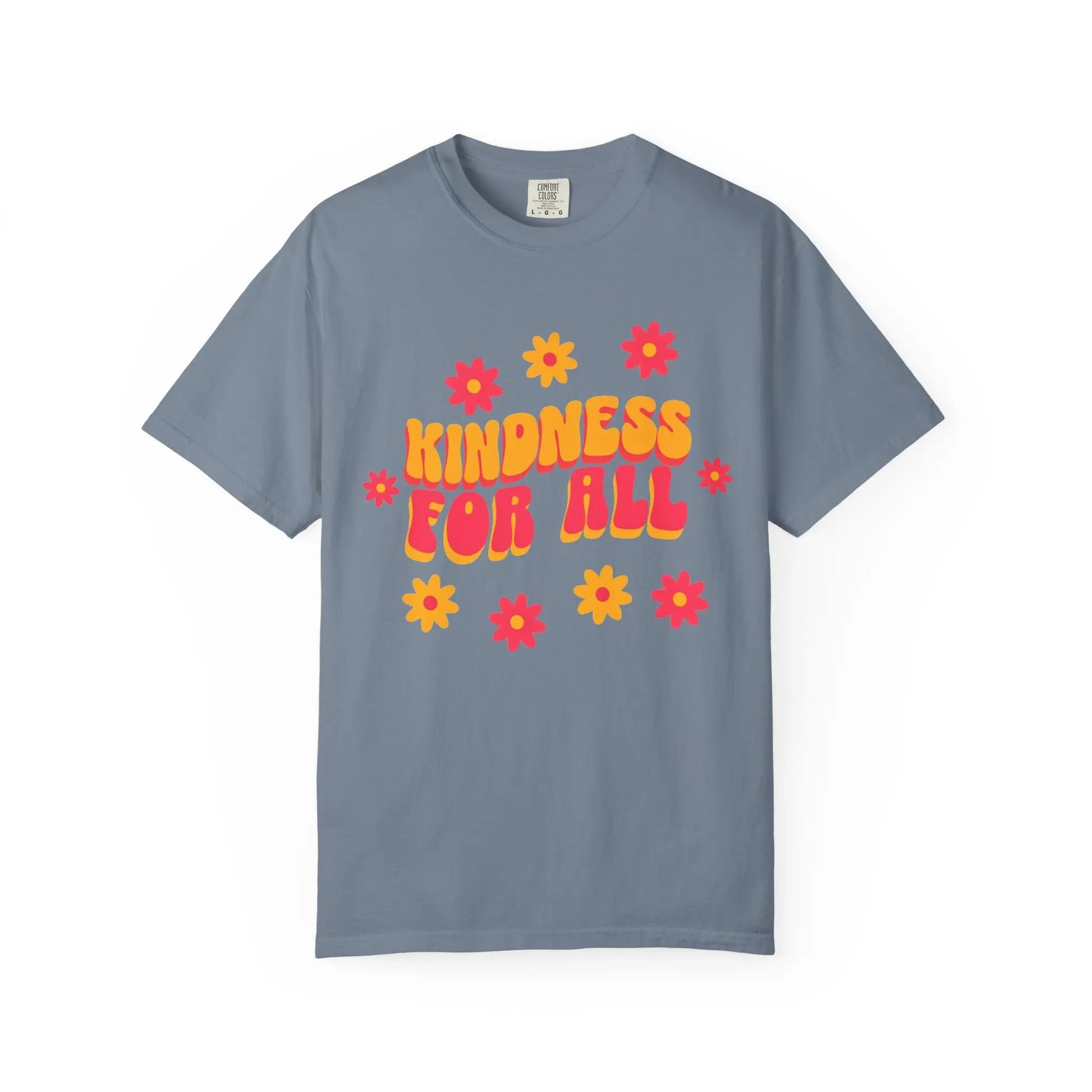 Kindness For All Floral T-Shirt Blue Jean / S T-Shirts