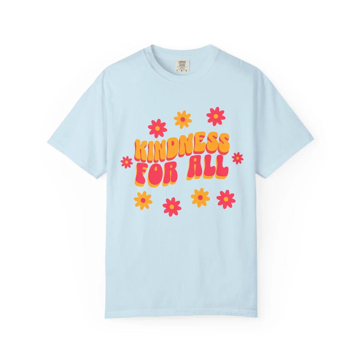 Kindness For All Floral T-Shirt Chambray / S T-Shirts