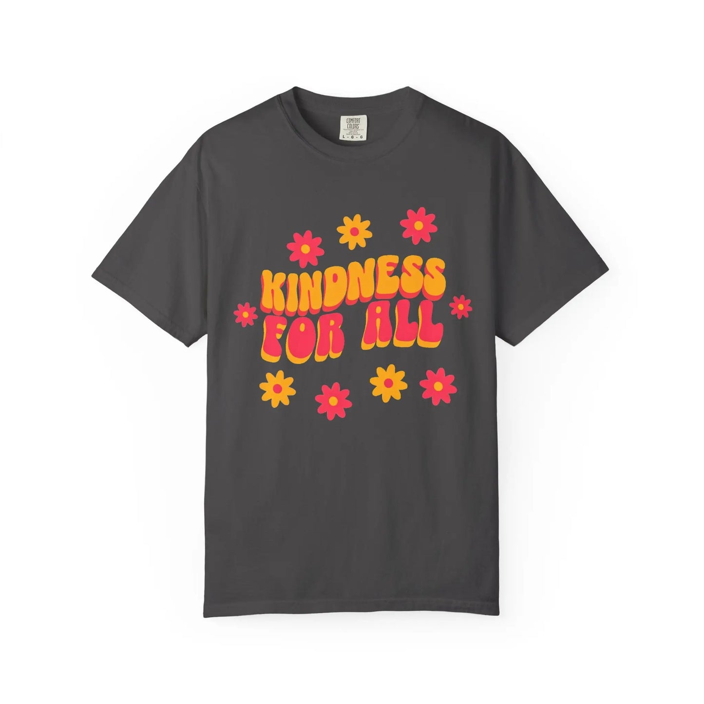 Kindness For All Floral T-Shirt Graphite / S T-Shirts