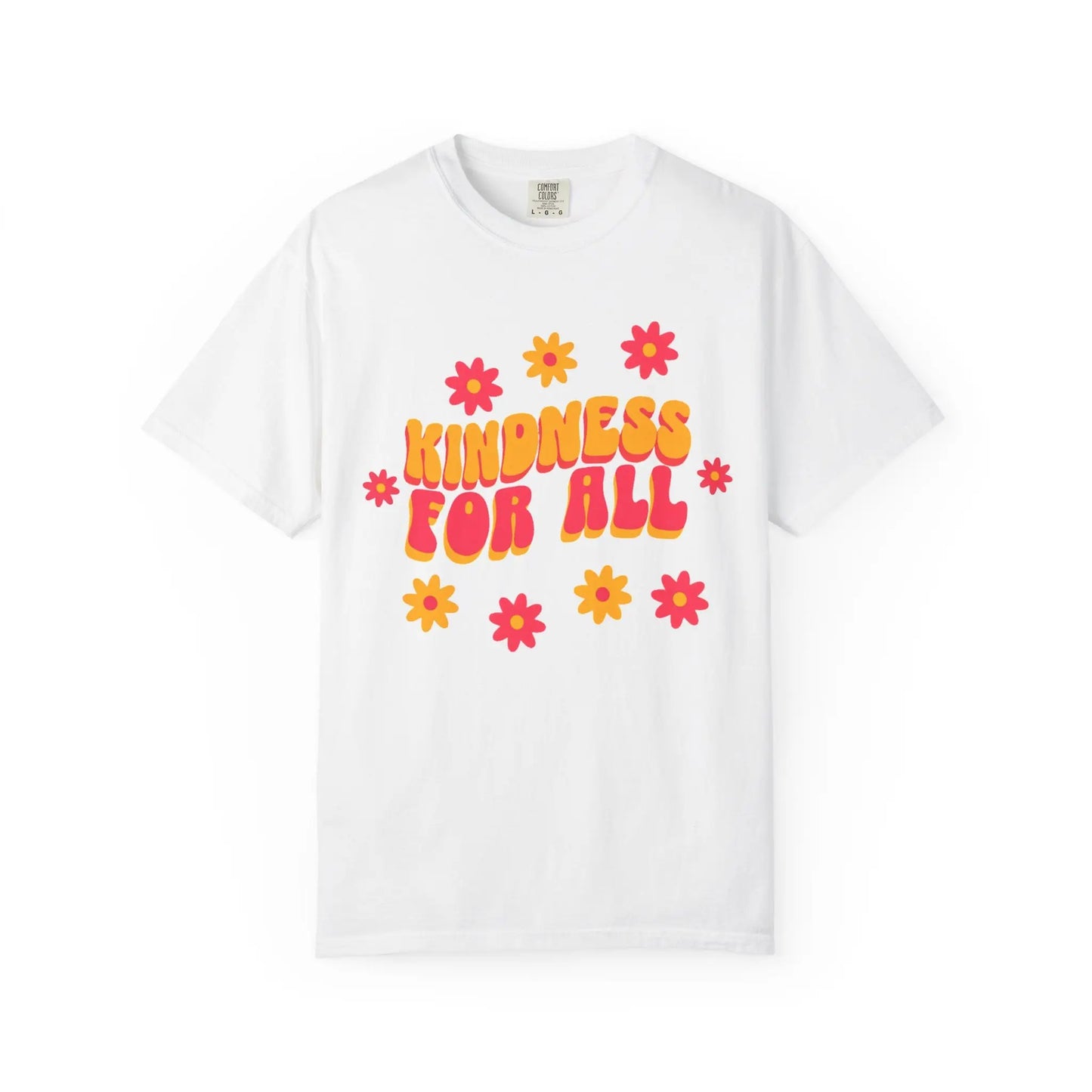 Kindness For All Floral T-Shirt White / S T-Shirts