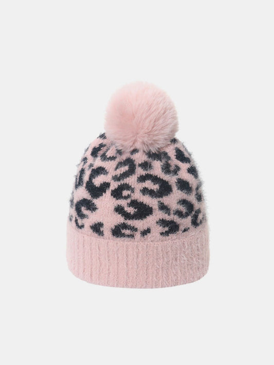 Leopard Hat with Pompom - Eclectage